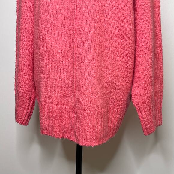 Free People Brookside Tunic Sweater XS NWT Pink Lightning Oversized Knit - Picture 6 of 12